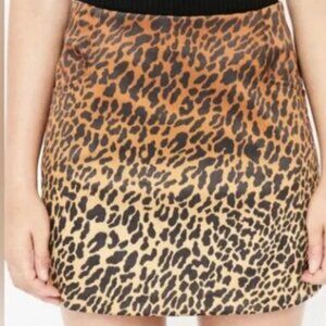 Ecote Animal Print Mini Skirt Size 2 Urban Outfitters Night Out Baddie